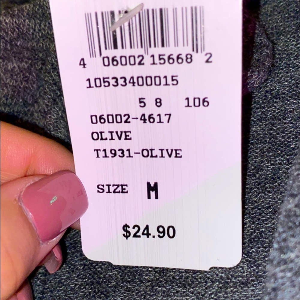 Brand new windsor cropped/ open front sweatshirt